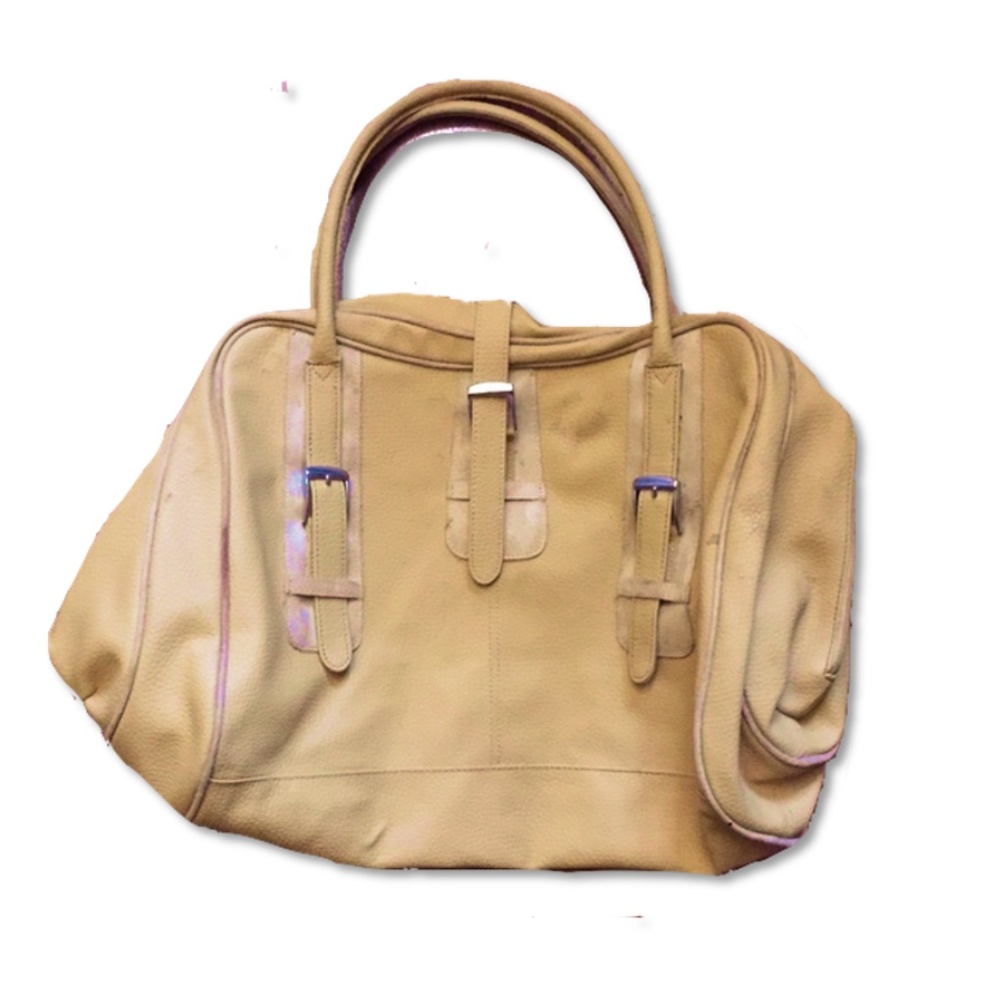 Estee Lauder Faux Leather Purse with Buckle Detail